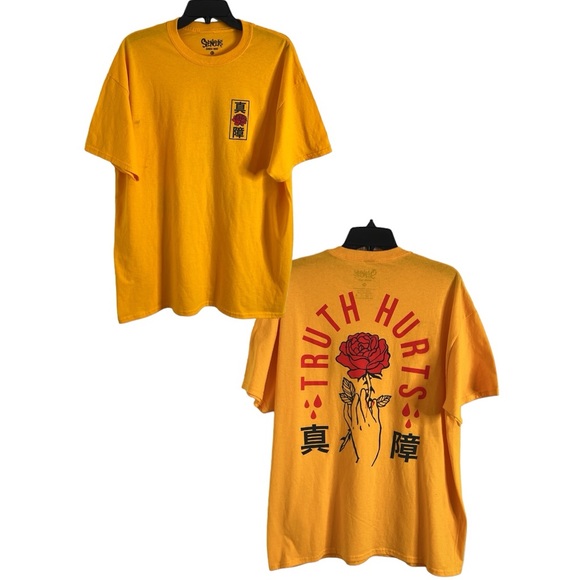 Spencer's Other - Spencer’s Men’s Truth Hurts Yellow Rose T-Shirt. Size XL